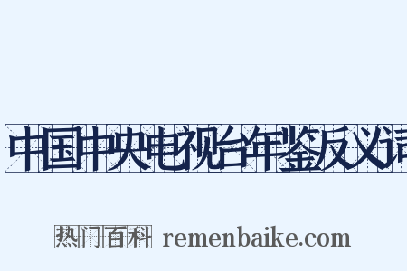 中国中央电视台年鉴反义词是什么意思的图片